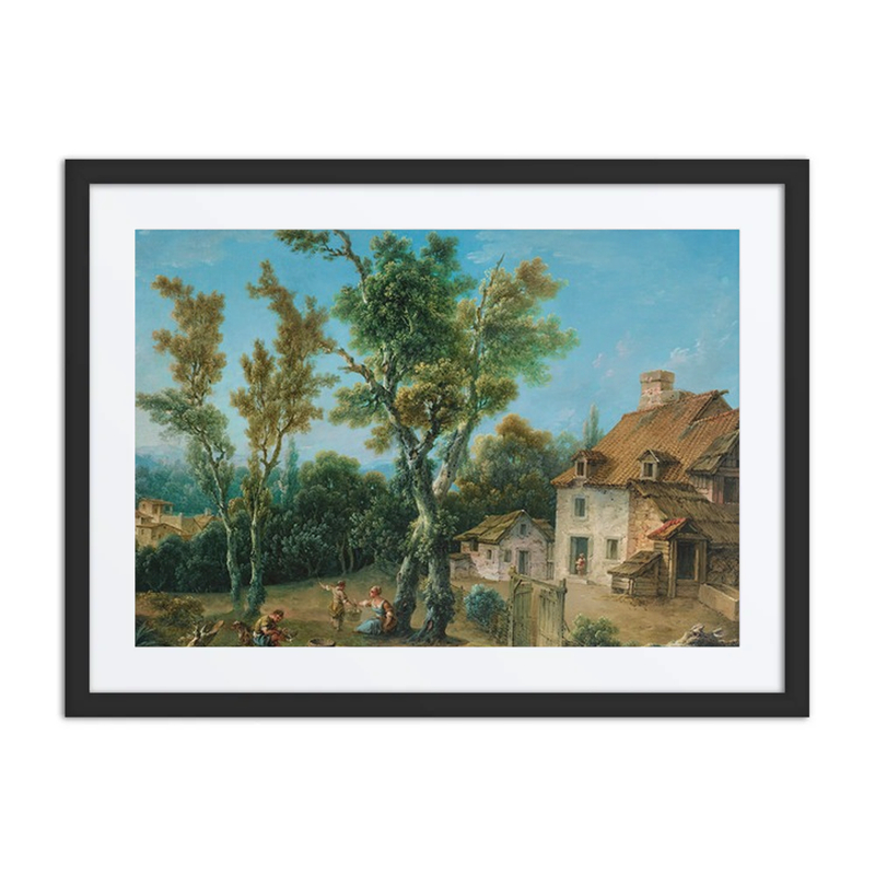 Animated Landscape with a Farm