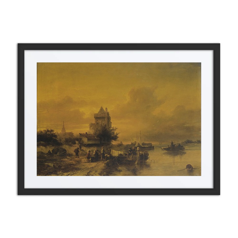 Animated Scene on a Dutch River