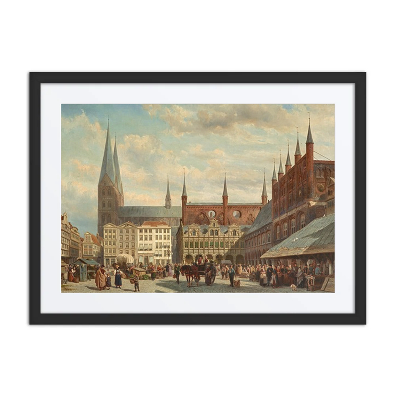 Ansicht des Lübecker Marktes