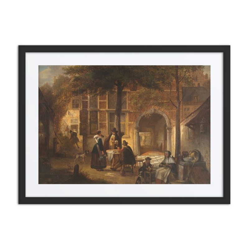 Antwerp Society in Summer Courtyard