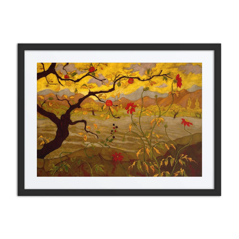 Apple Tree with Red Fruit