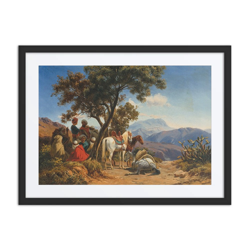 Arab Horseman in the Mountains