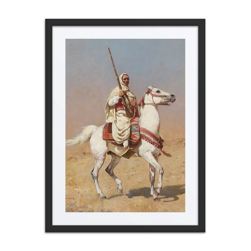 Arab on a Grey Horse