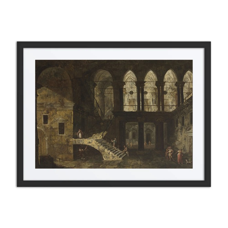 Architectural Fantasy with Palace Courtyard