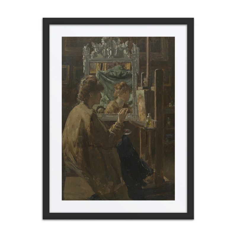 Artist in Her Studio