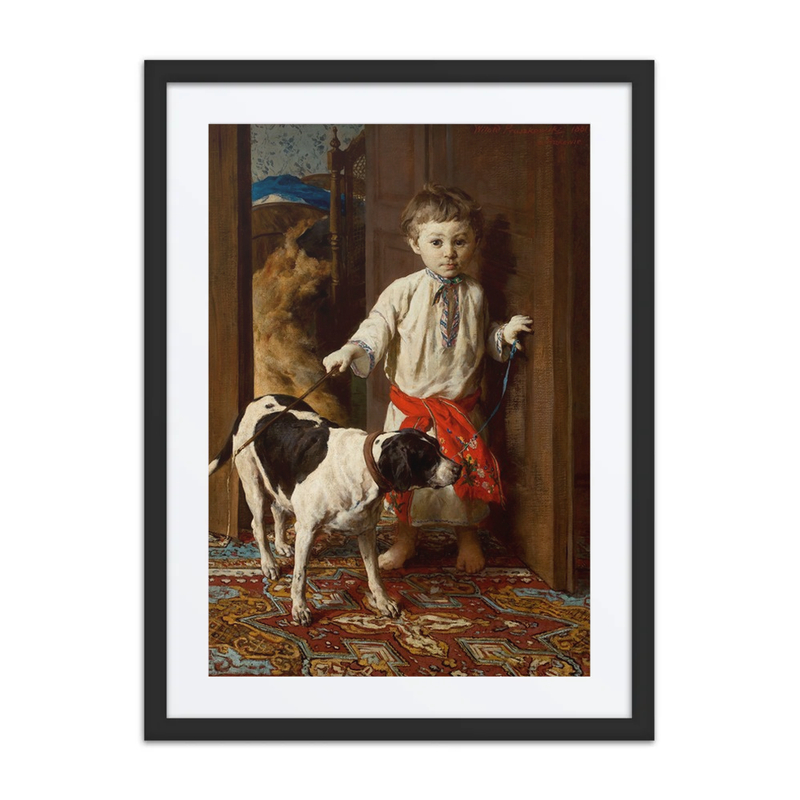 Artist’s Son with a Dog