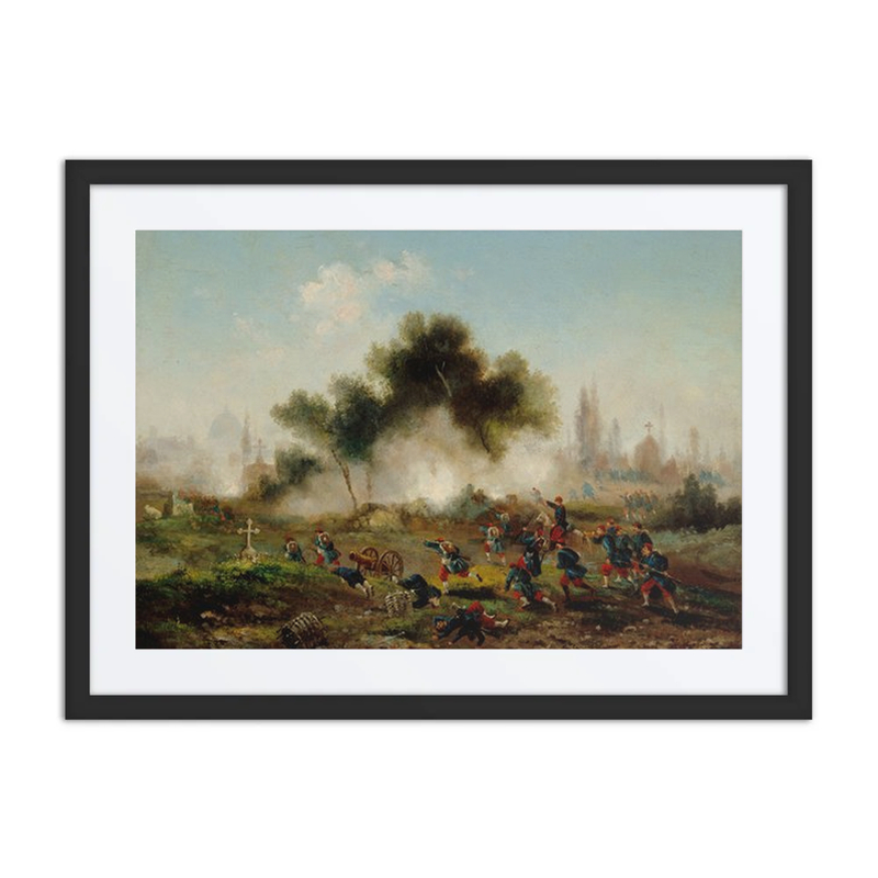 Assaut d’un Cimetière par les Troupes Régulières, Mai 1871