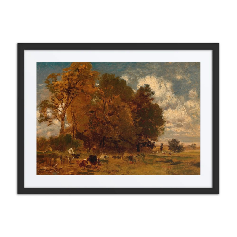 Aulandschaft Mit Kühen