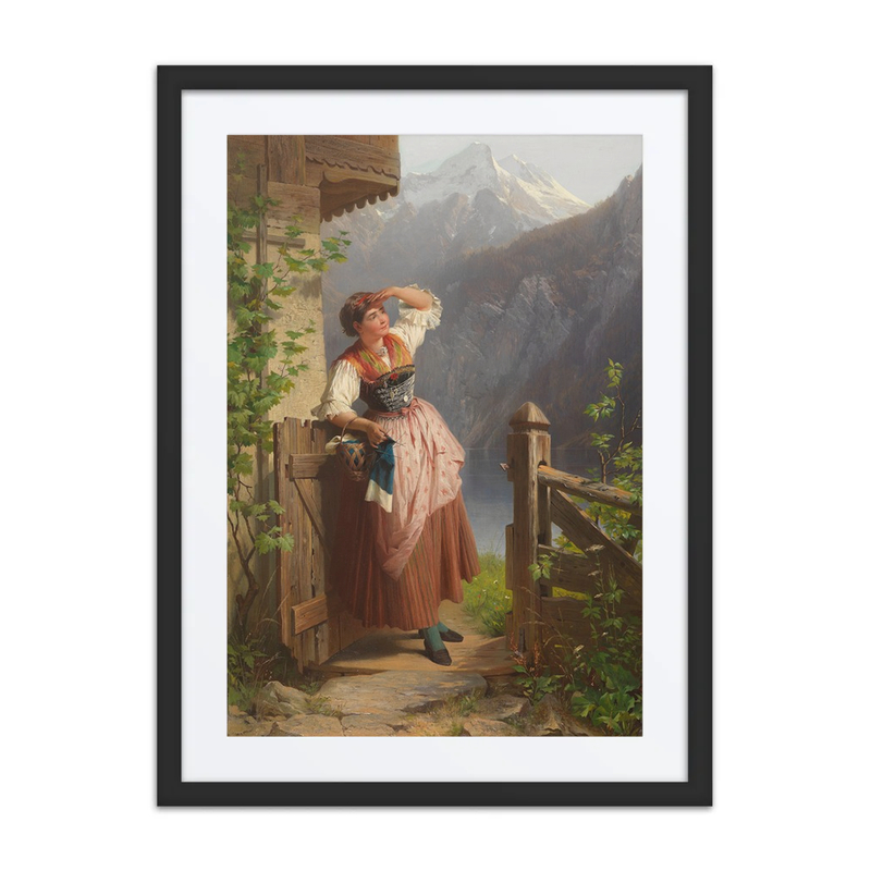 Ausschau Haltendes Mädchen