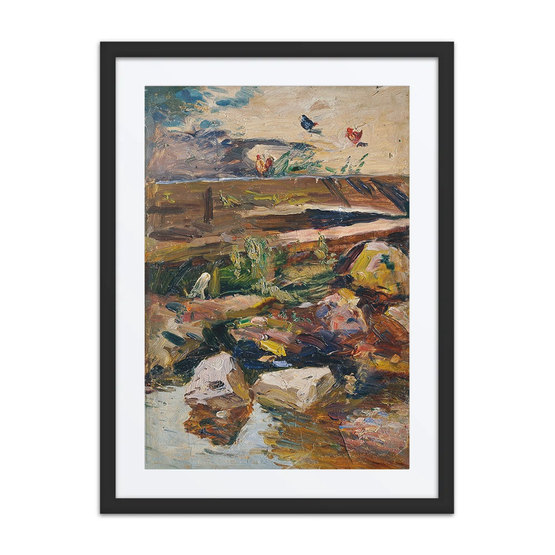 Bachufer Mit Hühnern