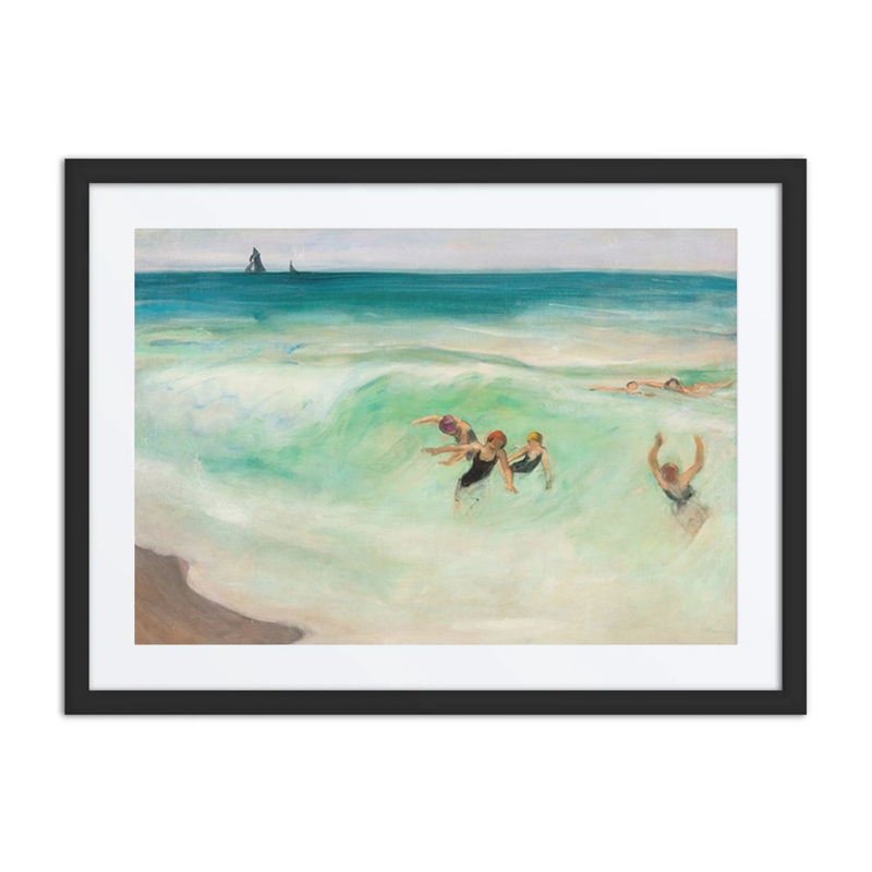 Baigneurs dans la Vague