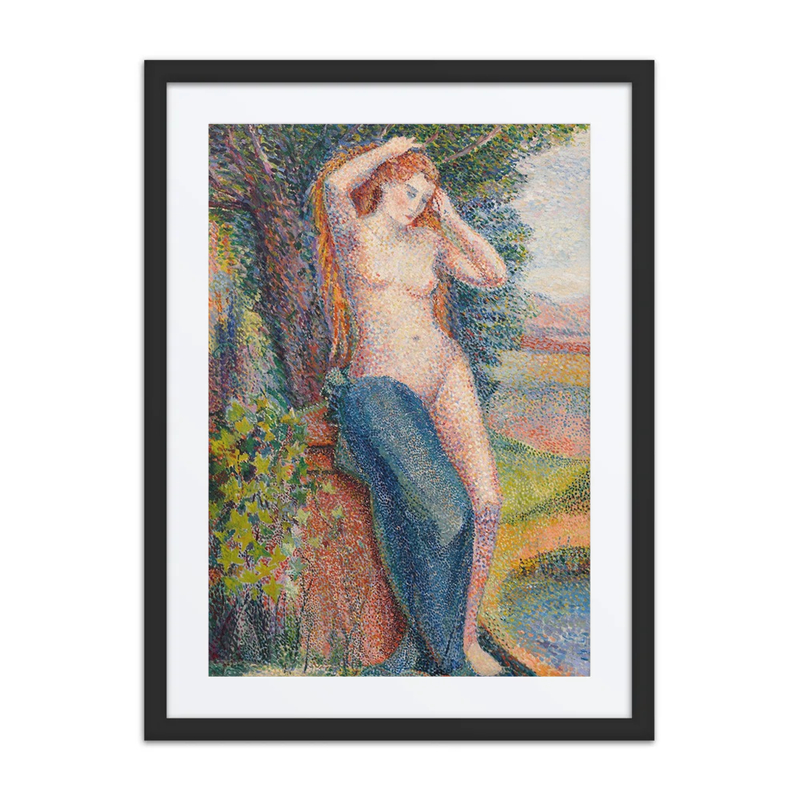 Baigneuse Se Coiffant