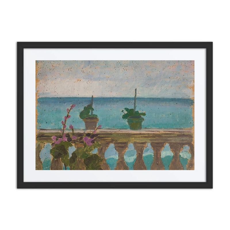 Balcony with Flower Pots