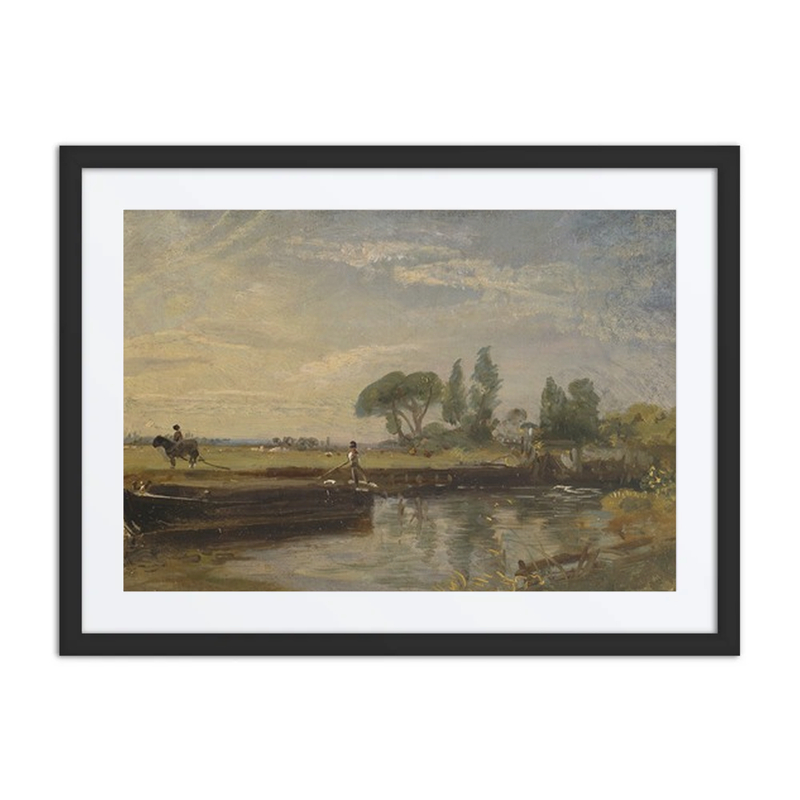 Barge Below Flatford Lock