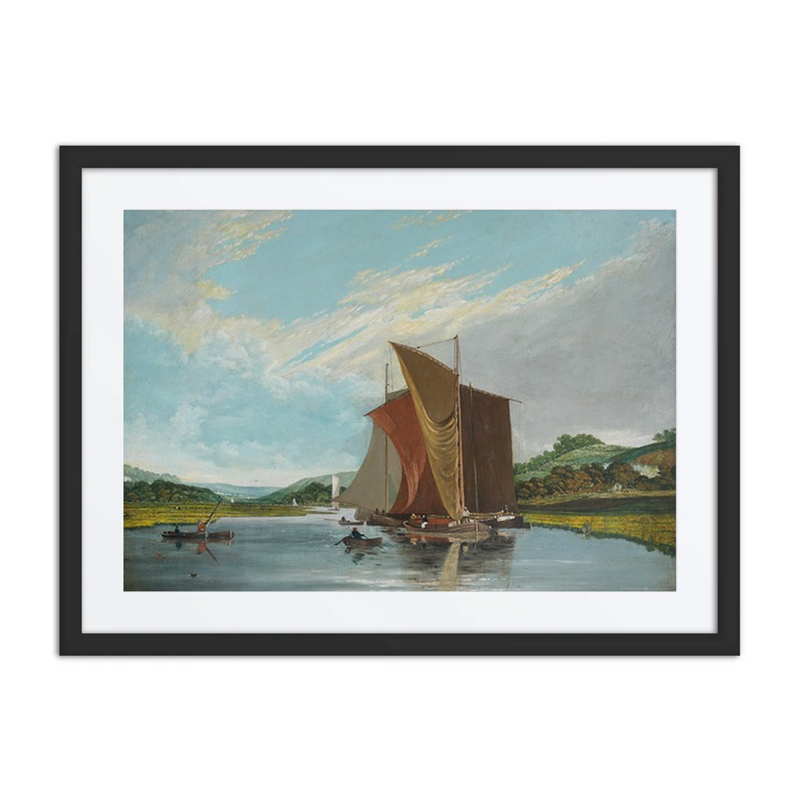 Barges on a River
