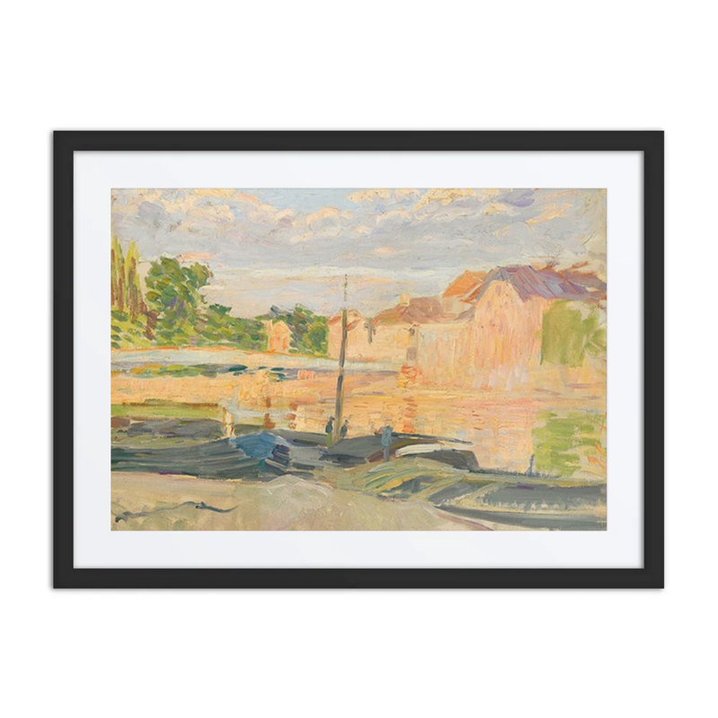 Barges on the Marne