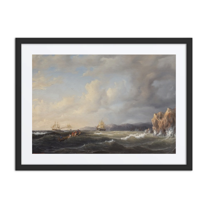 Bark Beating to Windward at Kullaberg