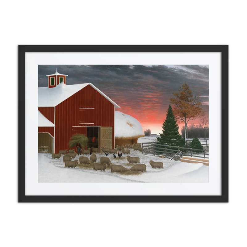 Barnyard in Winter