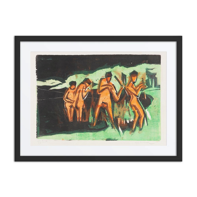 Bathers with Reeds
