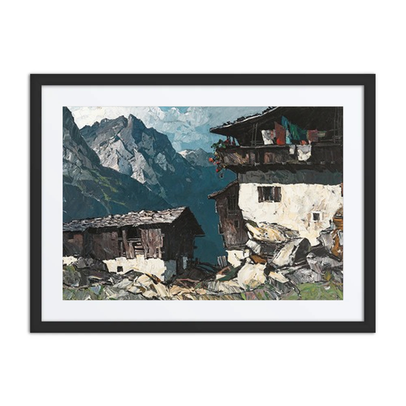 Bauernhof Im Hochgebirge