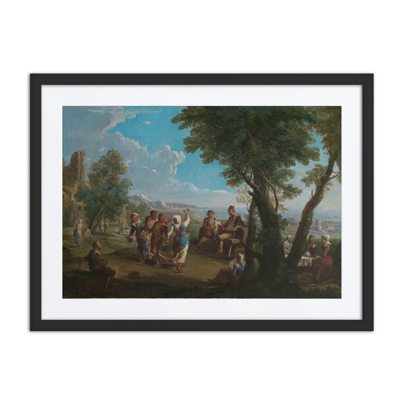 Bauerntanz Vor Einer Italienischen Küste