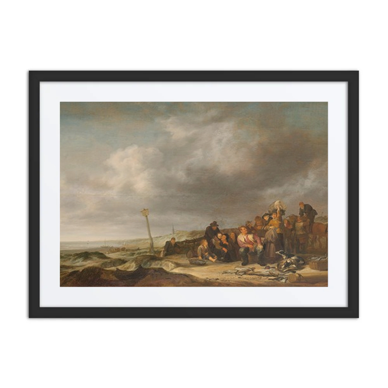 Beach with Fishermen