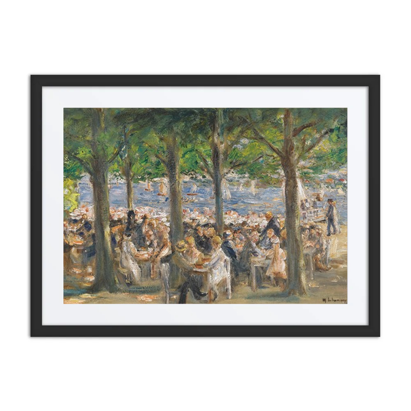 Beer Garden by the Havel Under Trees