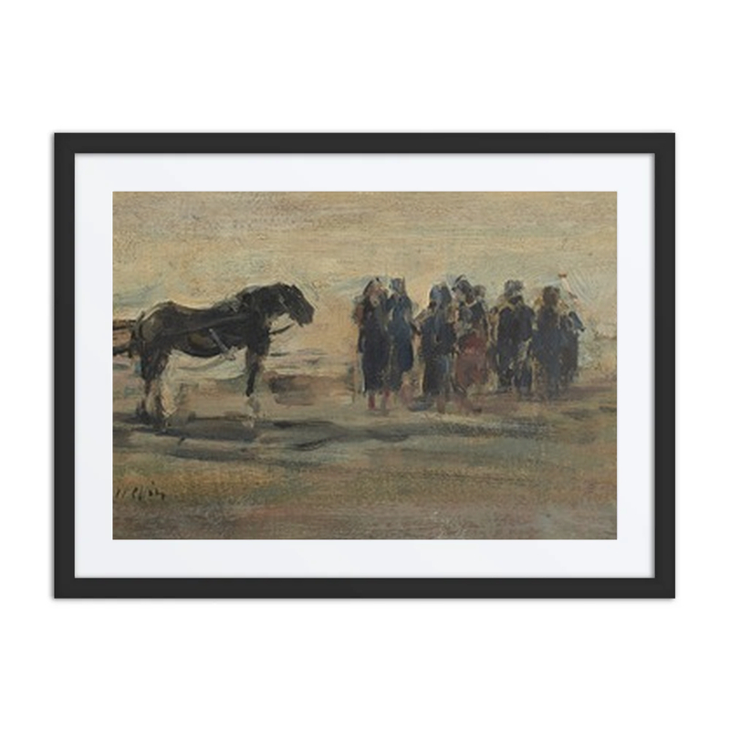 Berck, Chariot et Pêcheuses sur la Plage