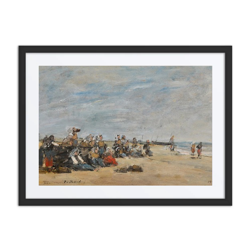 Berck, Group of Fisherwomen Sitting on the Shore