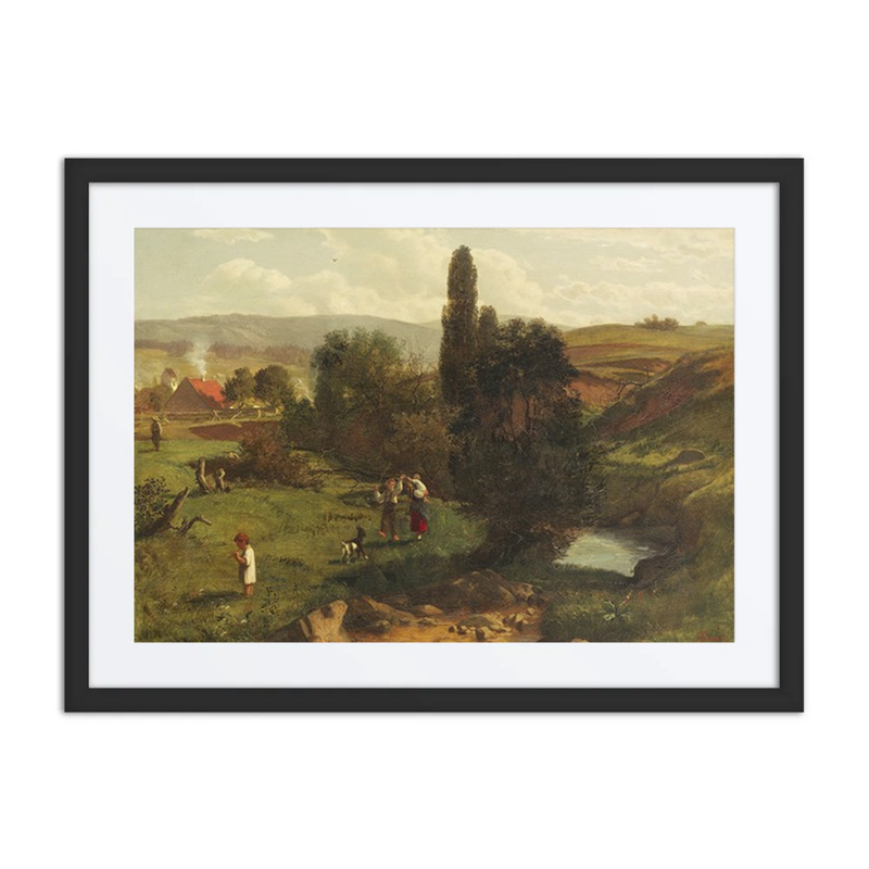 Black Forest Landscape with Playing Children