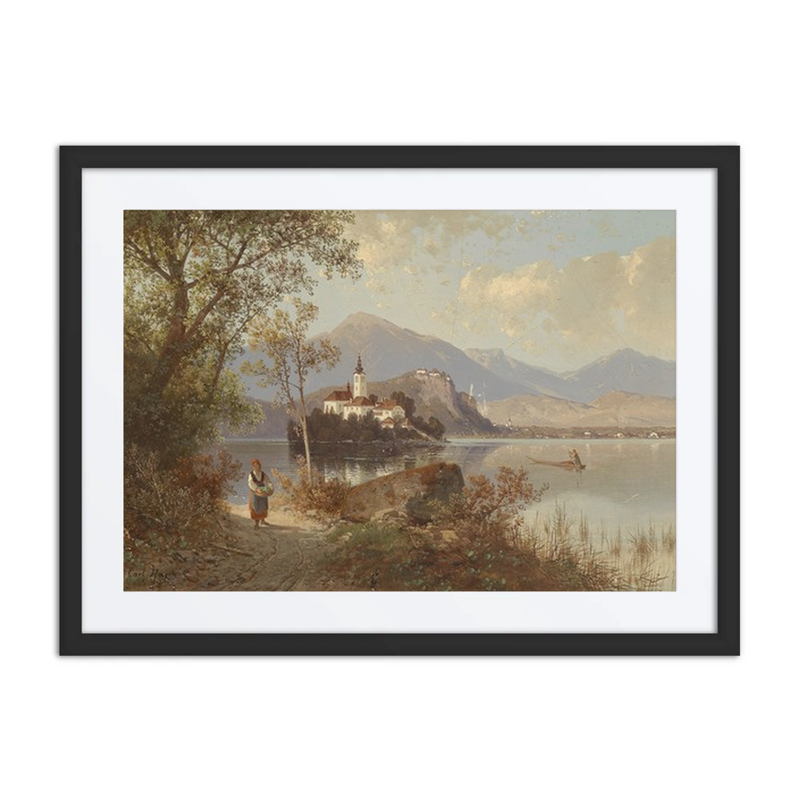 Blick Auf Den Bleder See