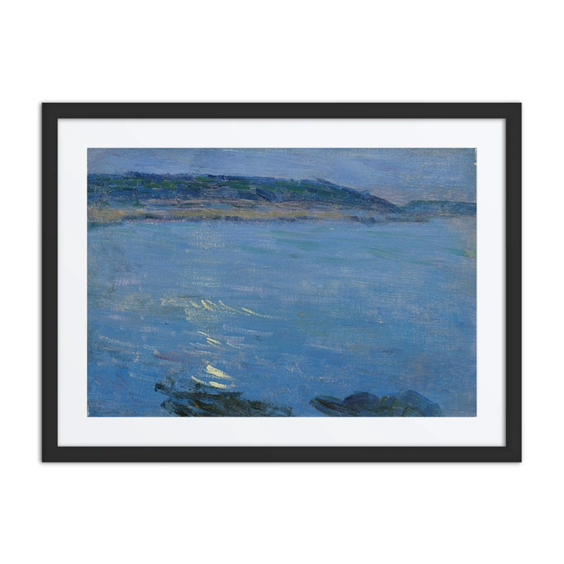Blue Seascape in Moonlight