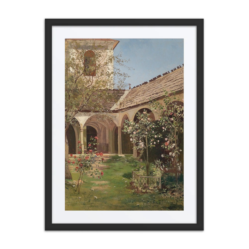 Blühender Klostergarten