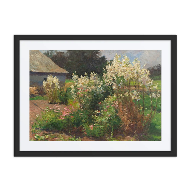 Blühender Sommergarten