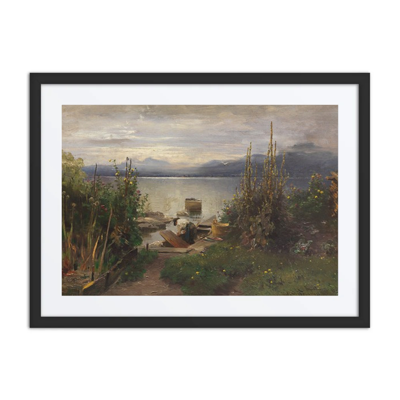 Blumengarten Und Fischer Auf Der Fraueninsel