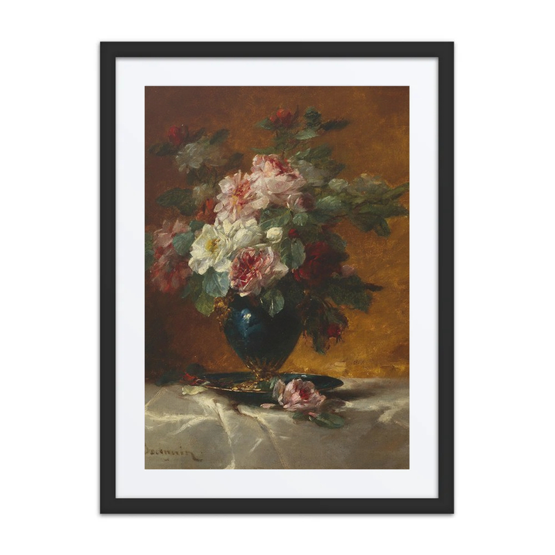 Blumenstück Mit Rosen