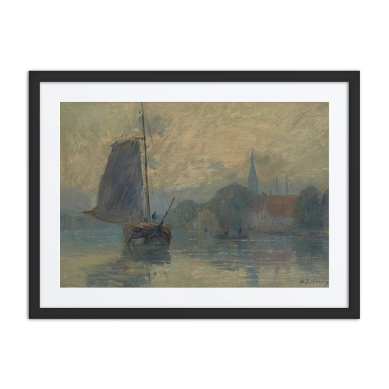 Bords de la Schie à Delft, Effet de Brouillard