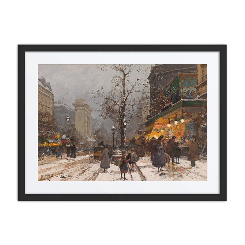 Boulevard Bonne Nouvelle in Snow