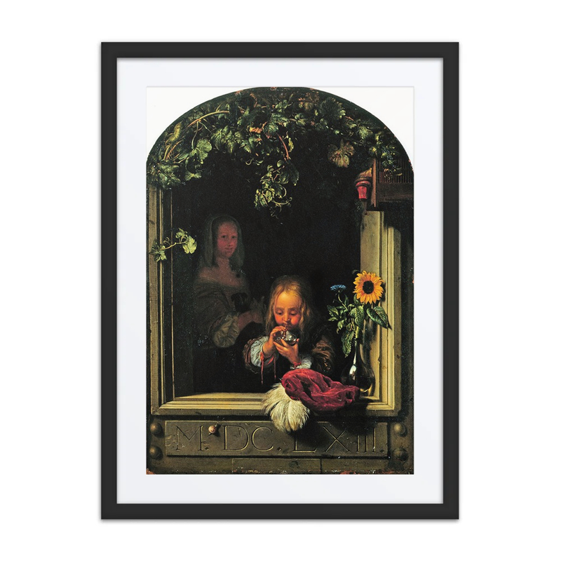 Boy Blowing Bubbles