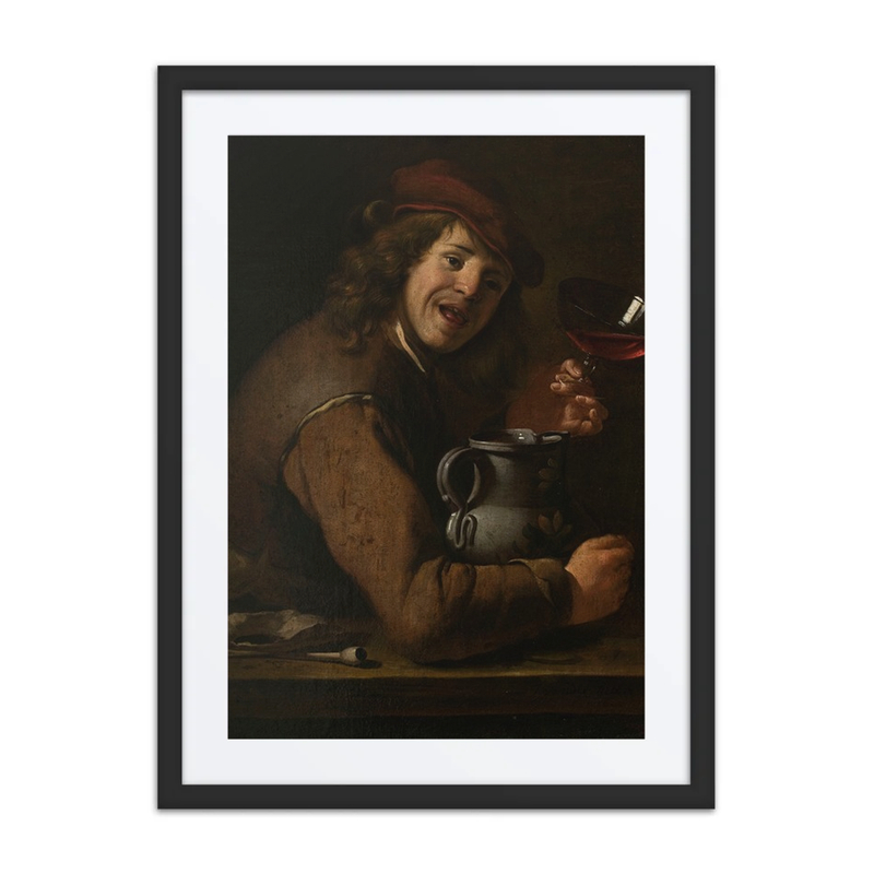 Boy Drinking Wine