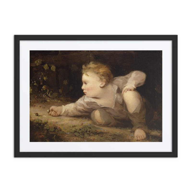 Boy Playing Marbles
