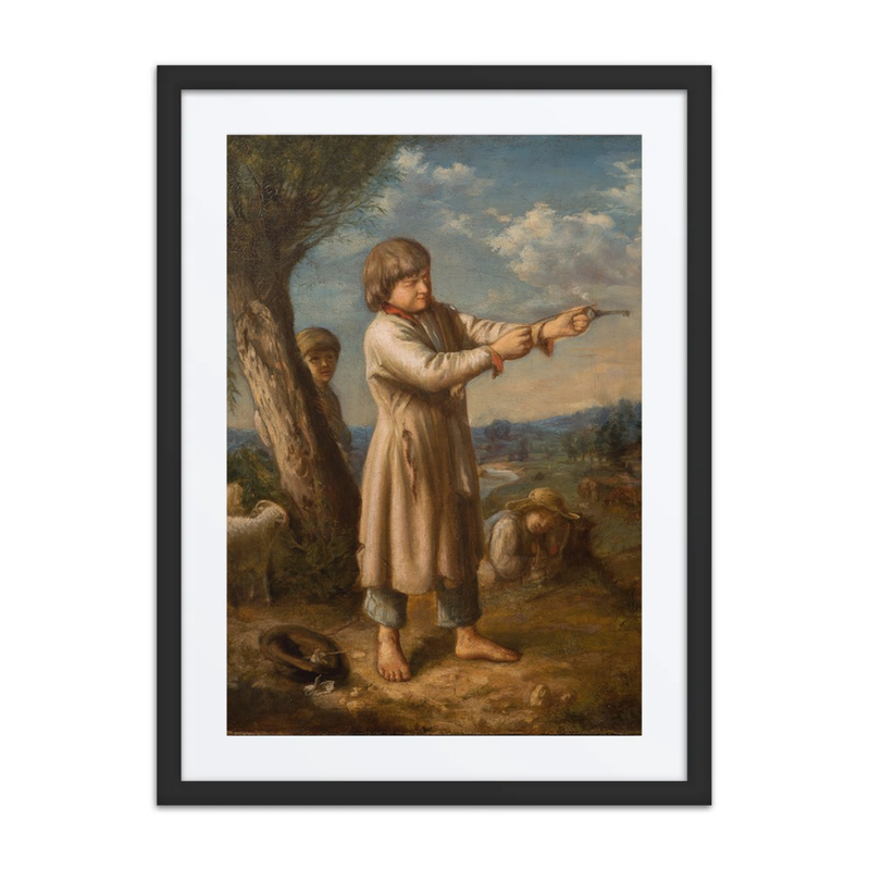 Boy Shooting with a Key