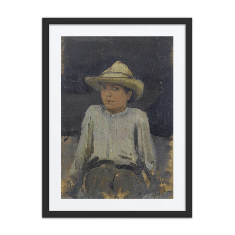 Boy with Straw Hat