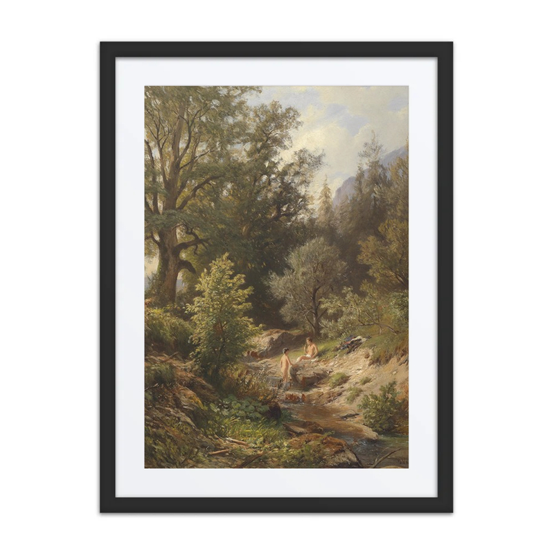 Boys Bathing by the Stream