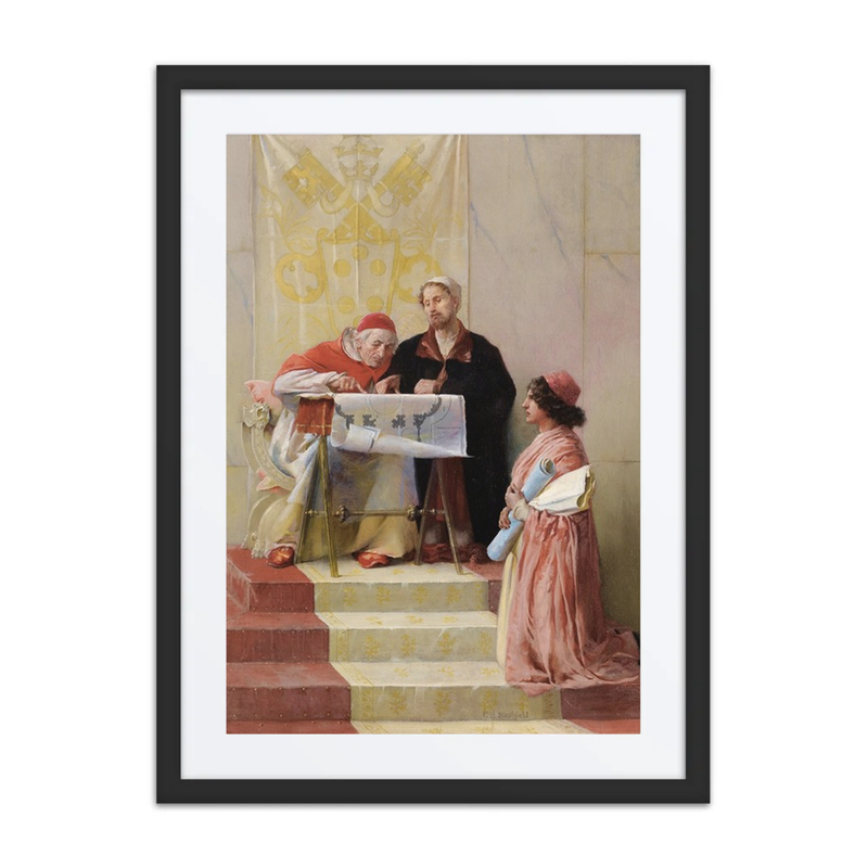 Bramante Presenting the Plans for St. peter’s Basilica to Pope Julius II