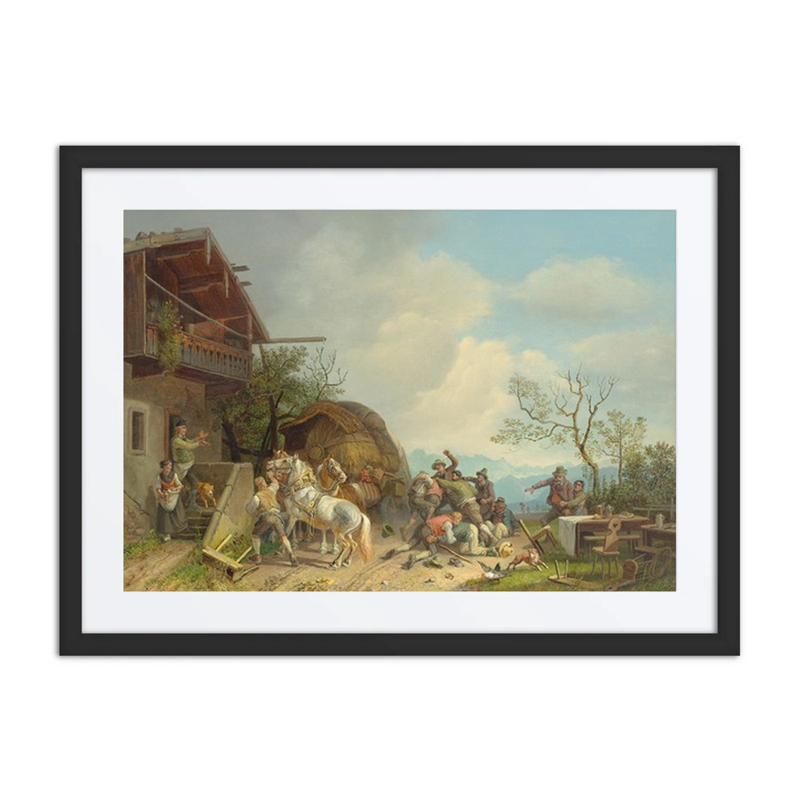 Brawl Outside a Tavern