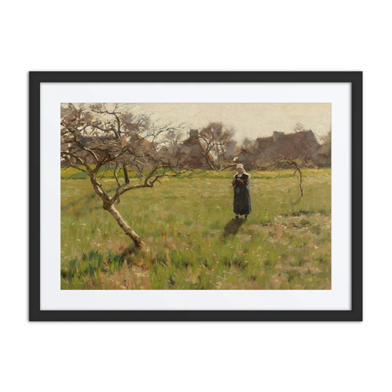 Brittany Field with Figure