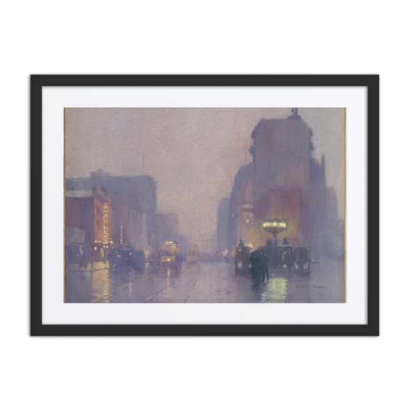 Broadway on a Rainy Evening