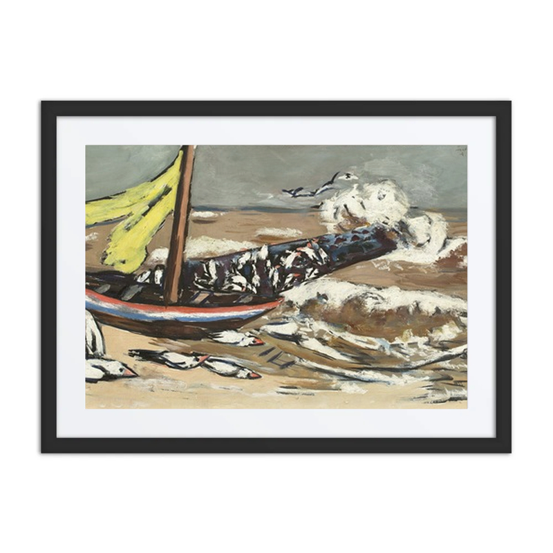 Brown Sea with Gulls