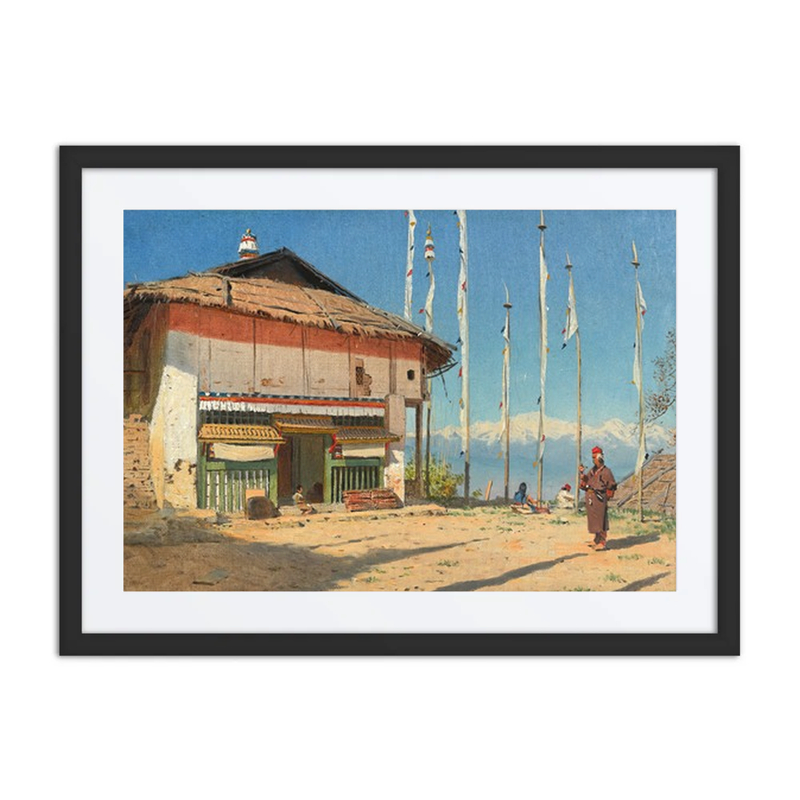 Buddhist Temple in Darjiling. Sikkim.